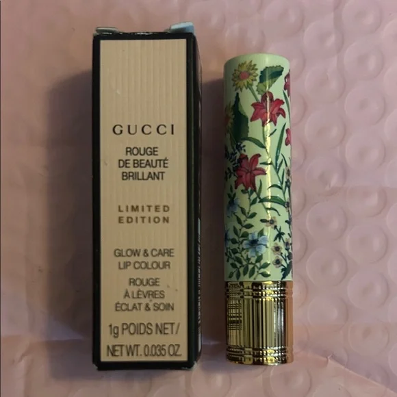 Gucci Limited Edition They Met in Argentina 208 Glow & Care lipstick NIB - Picture 2 of 2